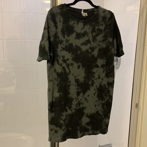 Tie dye t-shirt dress